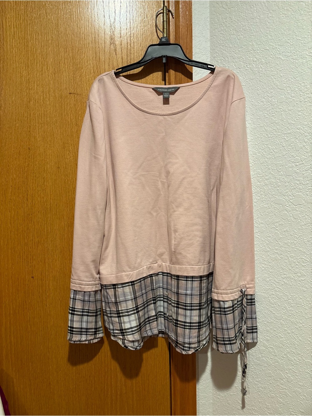 Plaid Long Sleeve Top